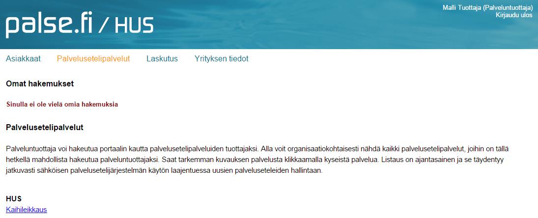 4 Kuva 2 Palvelusetelipalvelut-sivu portaalissa Klikkaamalla palvelusetelin nimeä pääset lukemaan palvelua koskevan tarkemman kuvauksen.