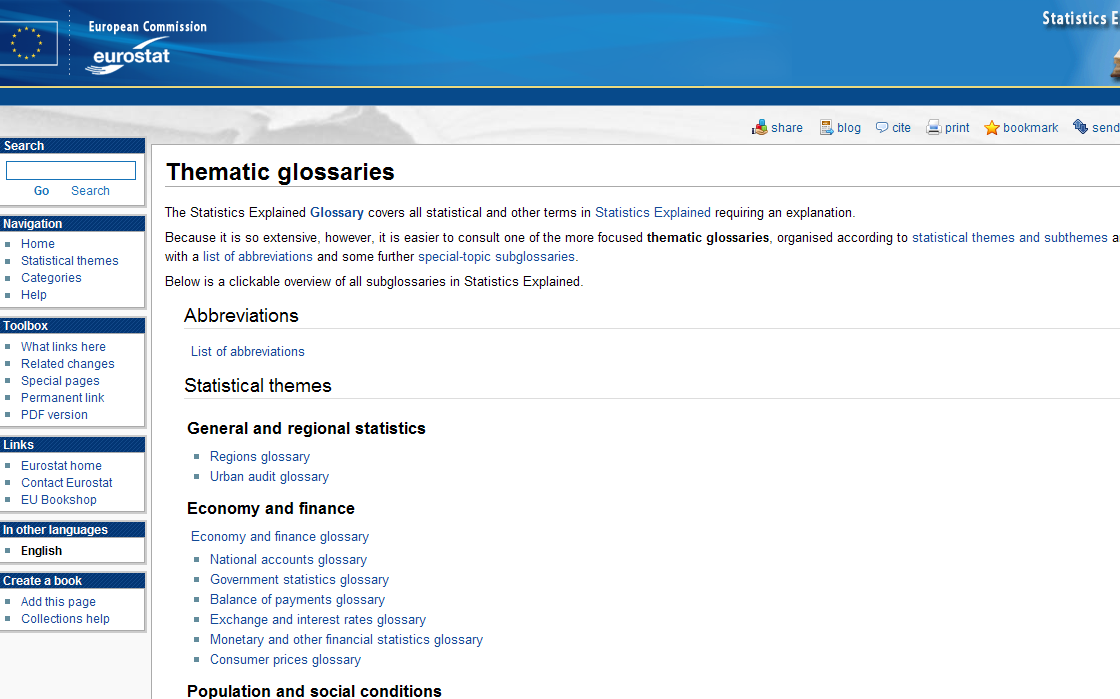 Thematic glossaries on hyödyllinen työväline http://epp.
