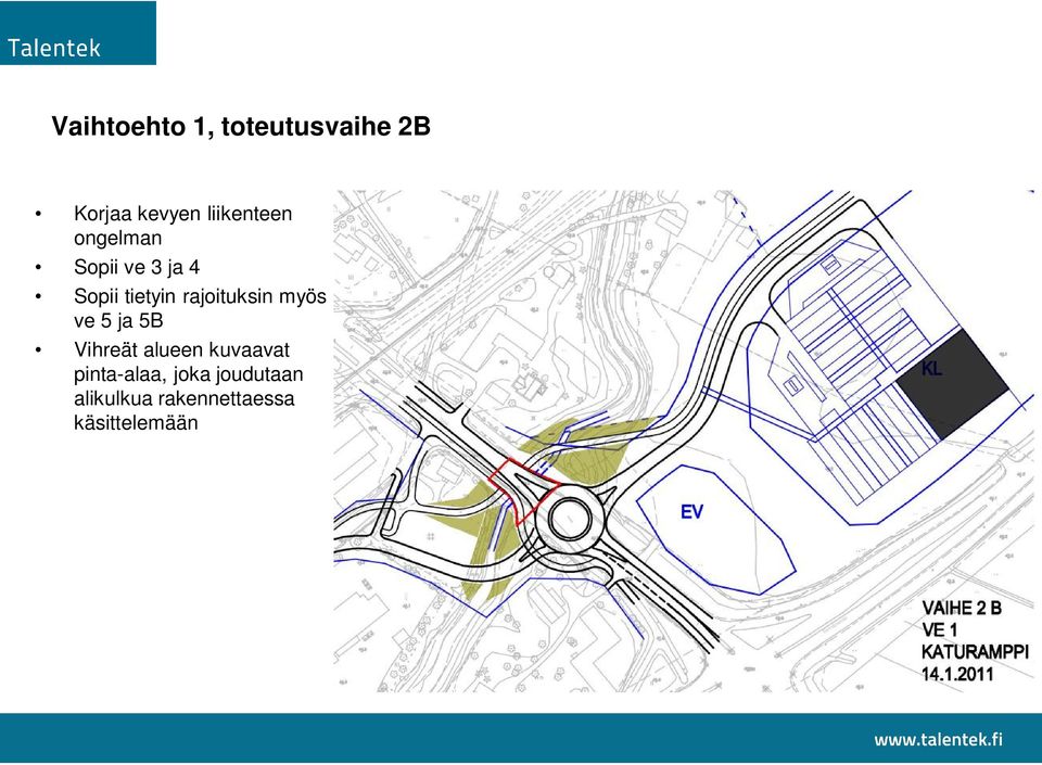 rajoituksin myös ve 5 ja 5B Vihreät alueen kuvaavat