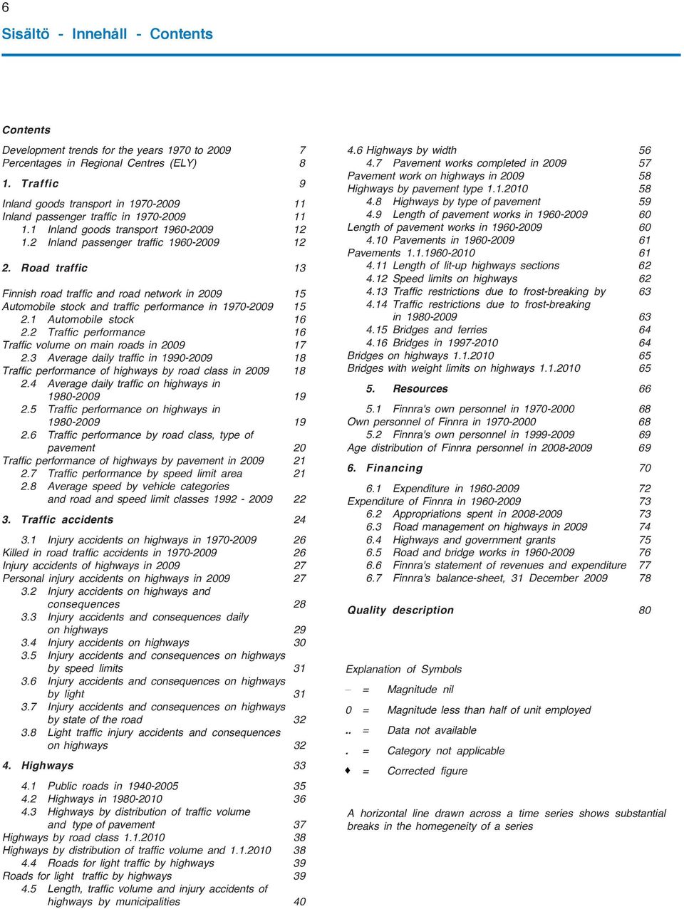 Road traffic 13 Finnish road traffic and road network in 15 Automobile stock and traffic performance in 1970-15 2.1 Automobile stock 16 2.2 Traffic performance 16 Traffic volume on main in 17 2.