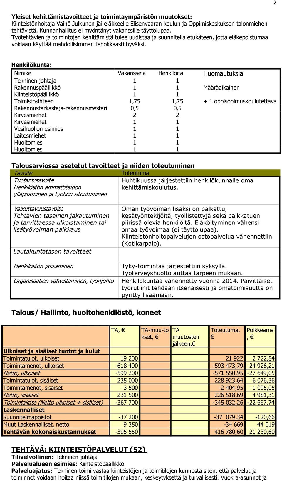 Työtehtävien ja toimintojen kehittämistä tulee uudistaa ja suunnitella etukäteen, jotta eläkepoistumaa voidaan käyttää mahdollisimman tehokkaasti hyväksi.