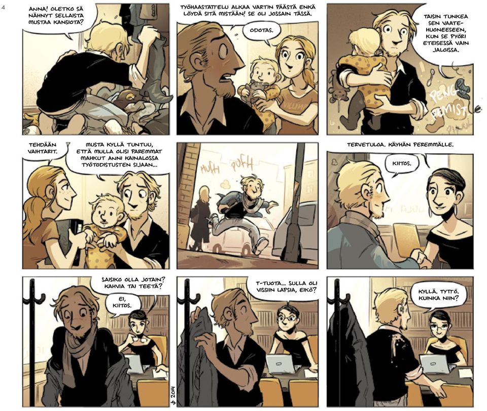 Musta kyllä tuntuu, että mulla olisi paremmat mahkut Anni Kainalossa työtodistusten sijaan... Tervetuloa. Käyhän peremmälle.