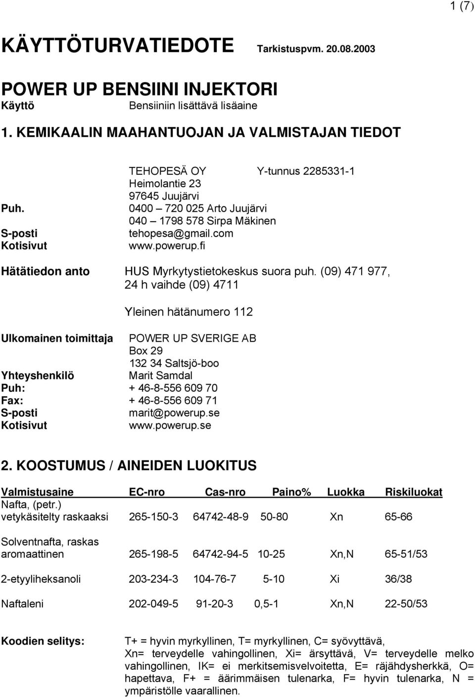 fi Hätätiedon anto HUS Myrkytystietokeskus suora puh.