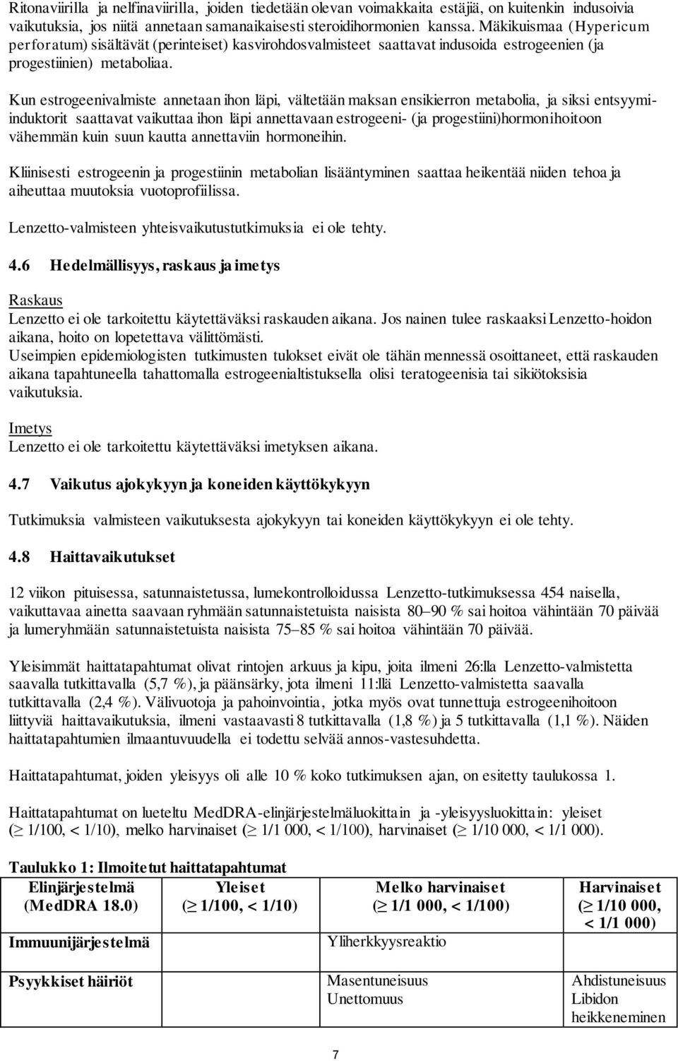 Kun estrogeenivalmiste annetaan ihon läpi, vältetään maksan ensikierron metabolia, ja siksi entsyymiinduktorit saattavat vaikuttaa ihon läpi annettavaan estrogeeni- (ja progestiini)hormonihoitoon