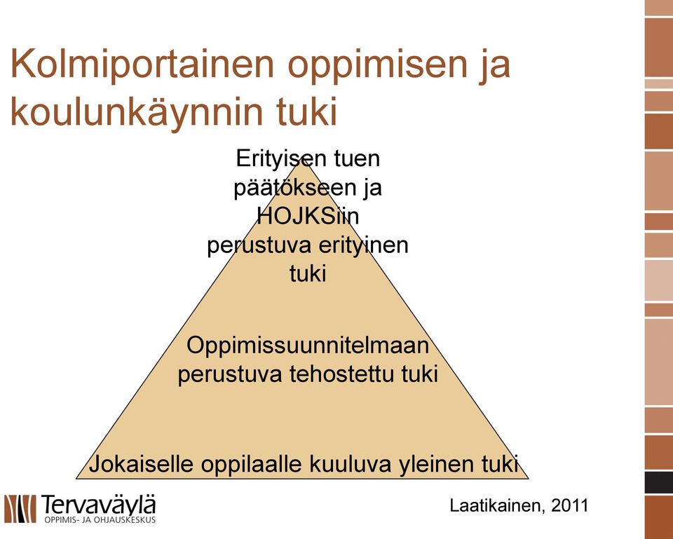 erityinen tuki Oppimissuunnitelmaan perustuva