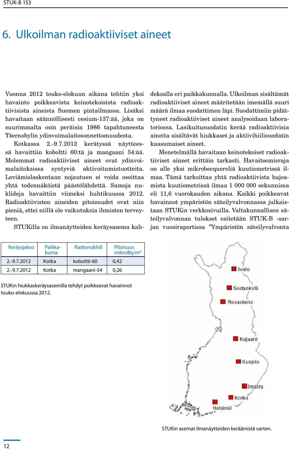 Molemmat radioaktiiviset aineet ovat ydinvoimalaitoksissa syntyviä aktivoitumistuotteita. Leviämislaskentaan nojautuen ei voida osoittaa yhtä todennäköistä päästölähdettä.