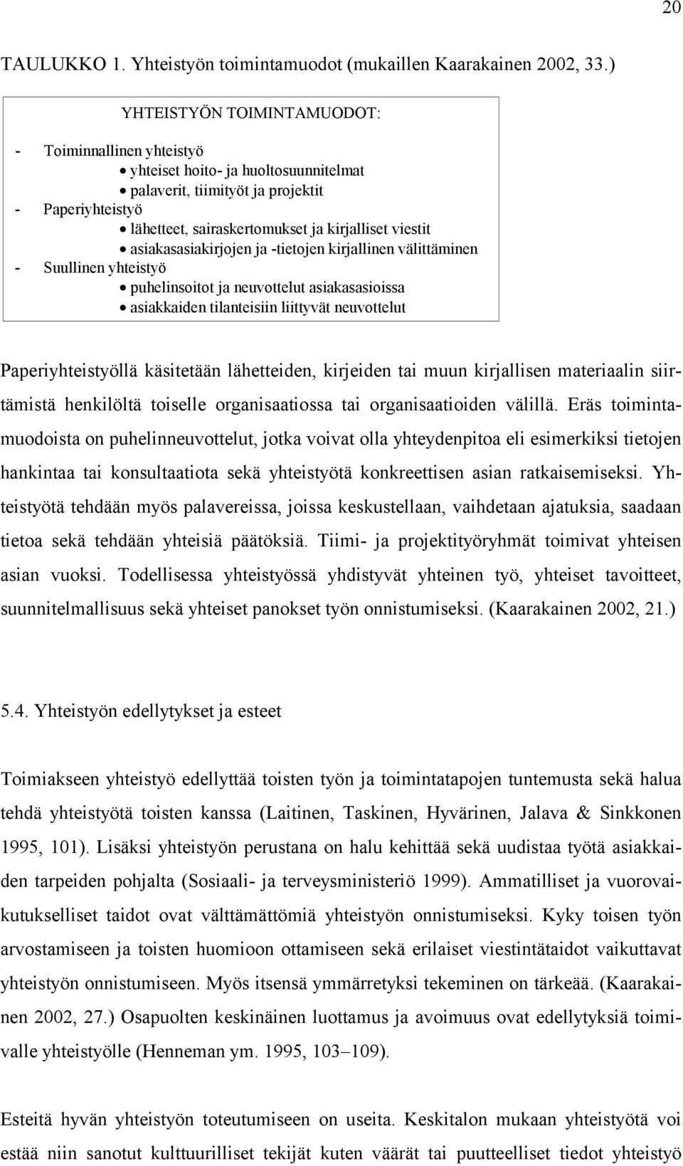 asiakasasiakirjojen ja -tietojen kirjallinen välittäminen - Suullinen yhteistyö puhelinsoitot ja neuvottelut asiakasasioissa asiakkaiden tilanteisiin liittyvät neuvottelut Paperiyhteistyöllä