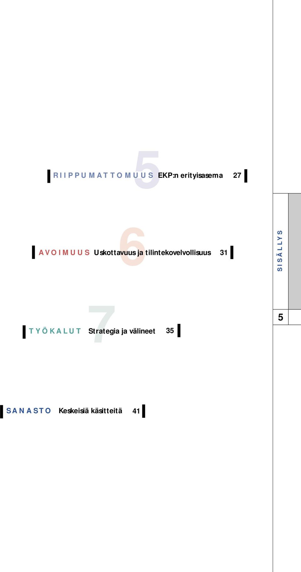 tilintekovelvollisuus 31 SISÄLLYS 7