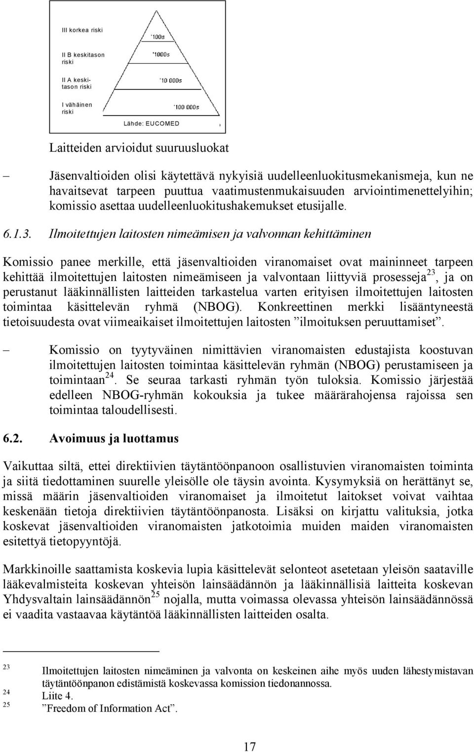 Ilmoitettujen laitosten nimeämisen ja valvonnan kehittäminen Komissio panee merkille, että jäsenvaltioiden viranomaiset ovat maininneet tarpeen kehittää ilmoitettujen laitosten nimeämiseen ja