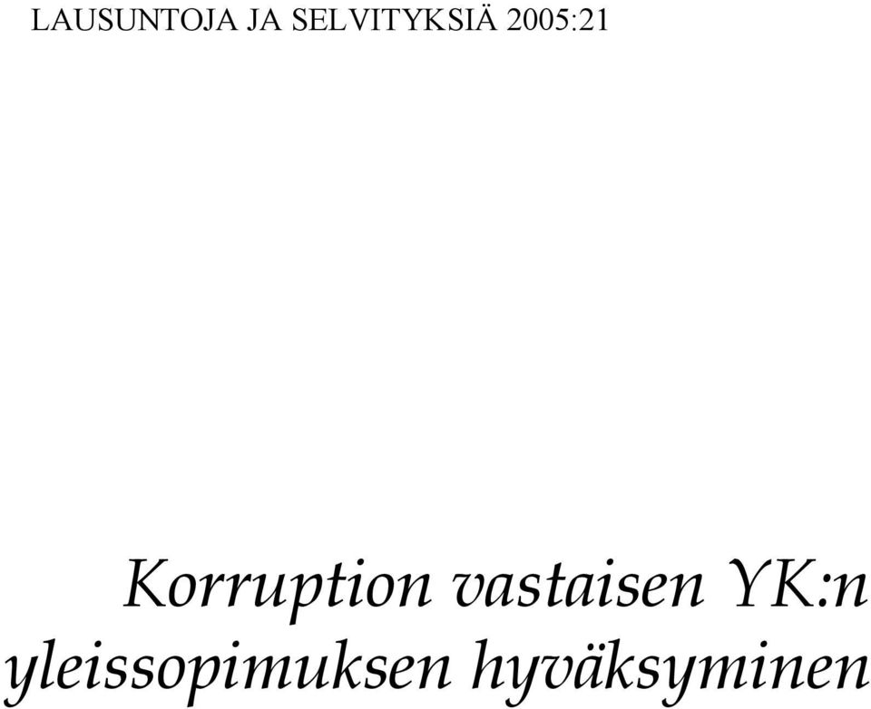 Korruption vastaisen