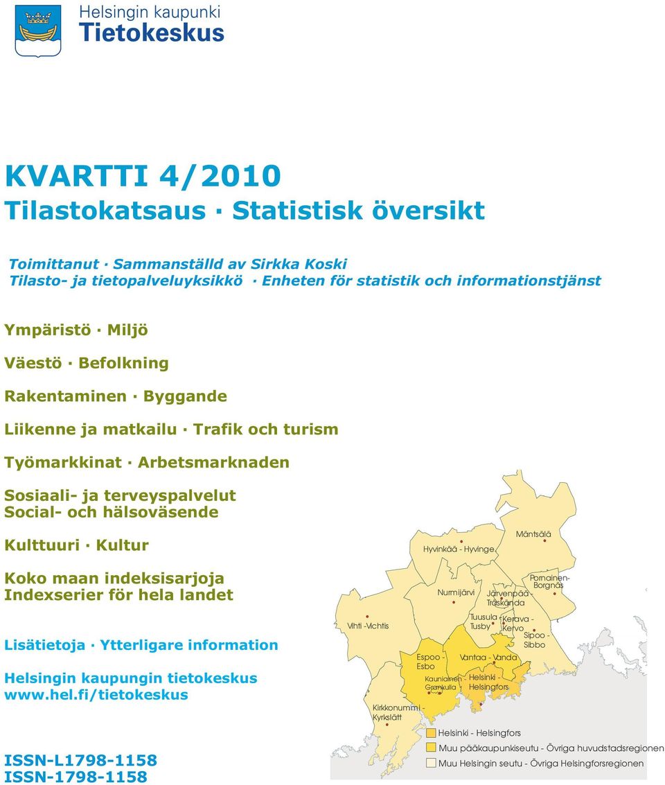 Koko maan indeksisarjoja Indexserier för hela