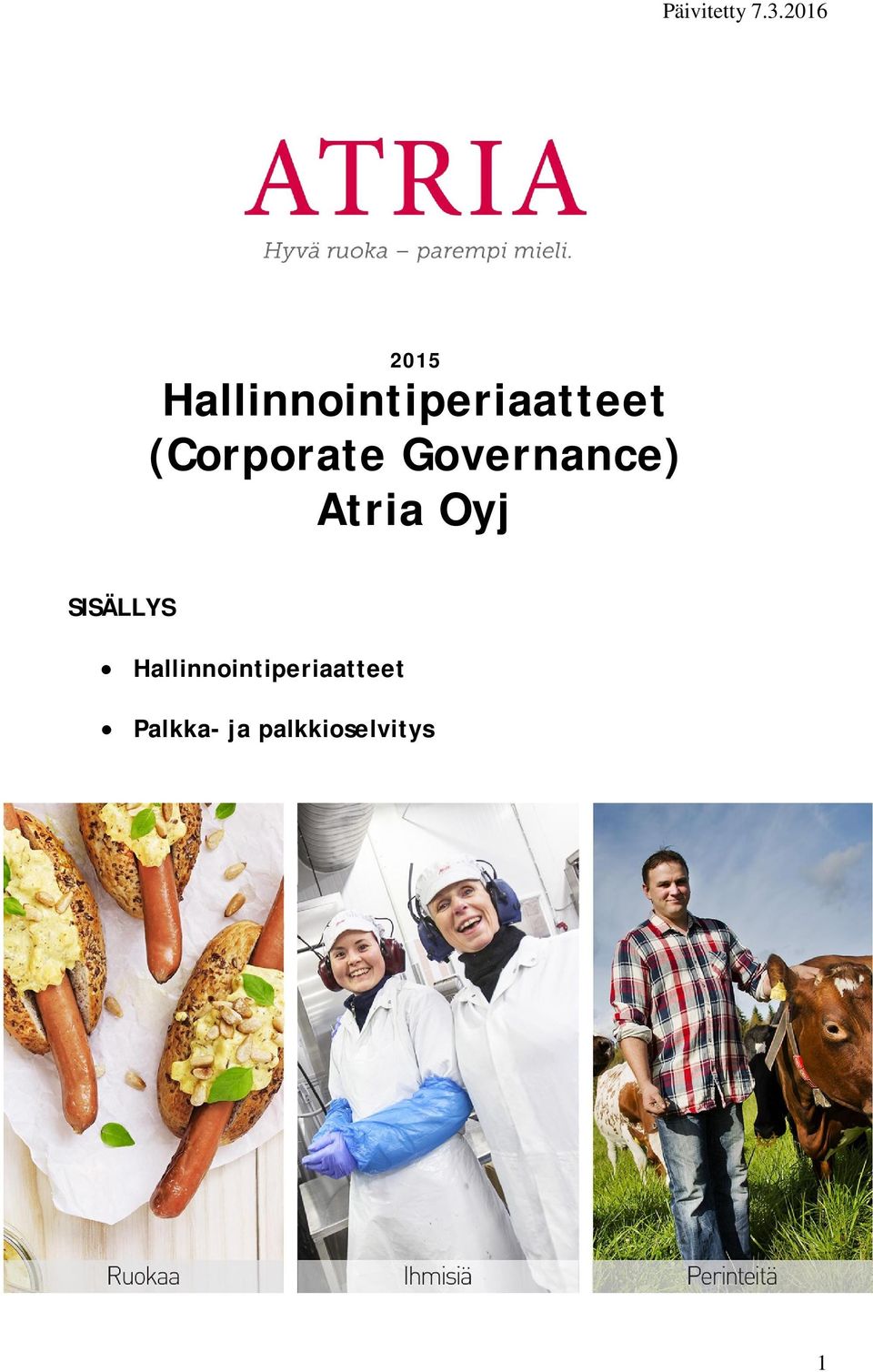 (Corporate Governance) Atria Oyj