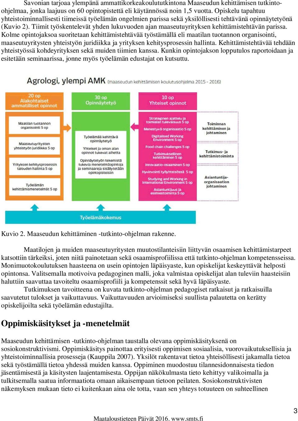 Tiimit työskentelevät yhden lukuvuoden ajan maaseutuyrityksen kehittämistehtävän parissa.