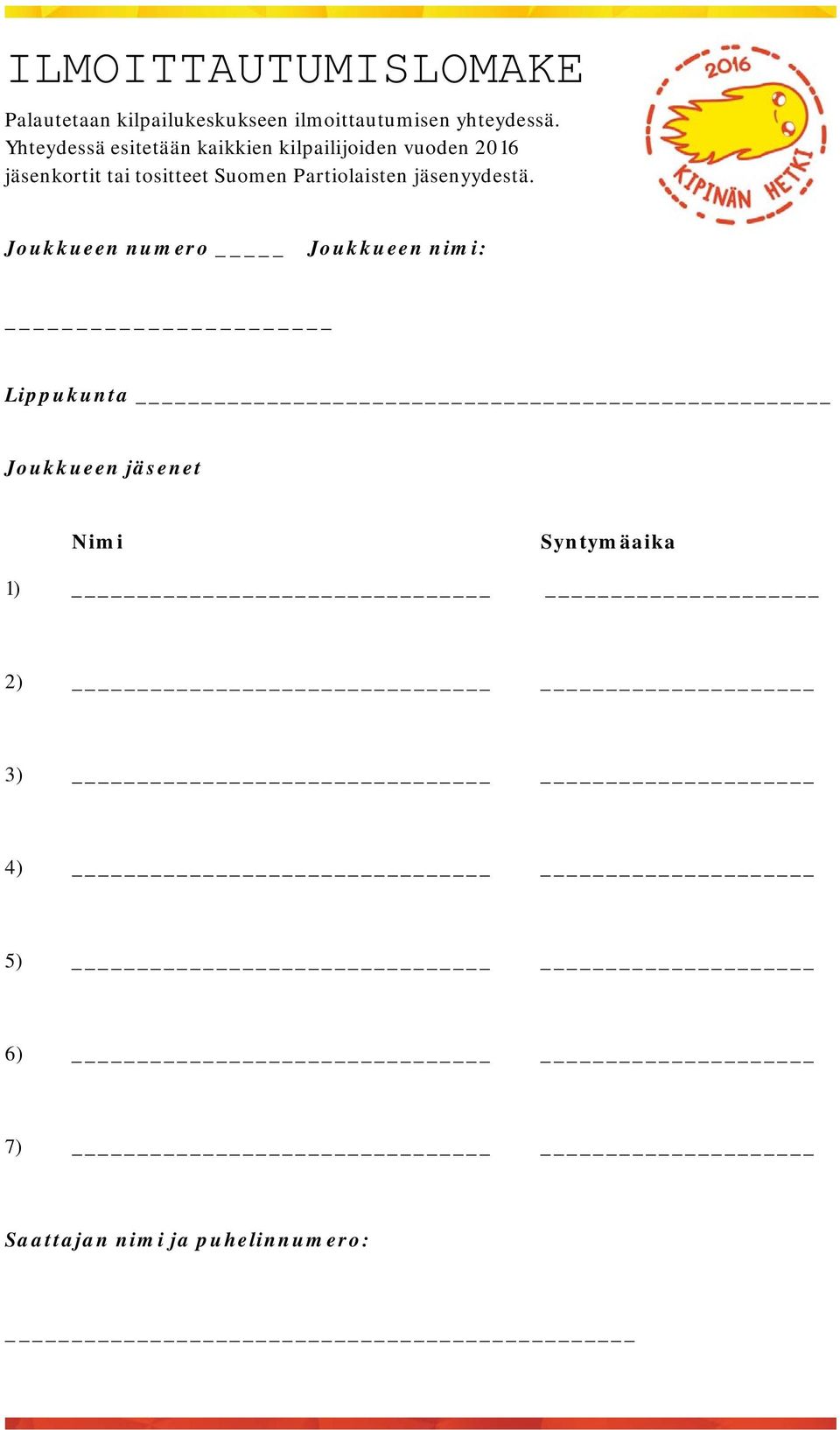 Suomen Partiolaisten jäsenyydestä.