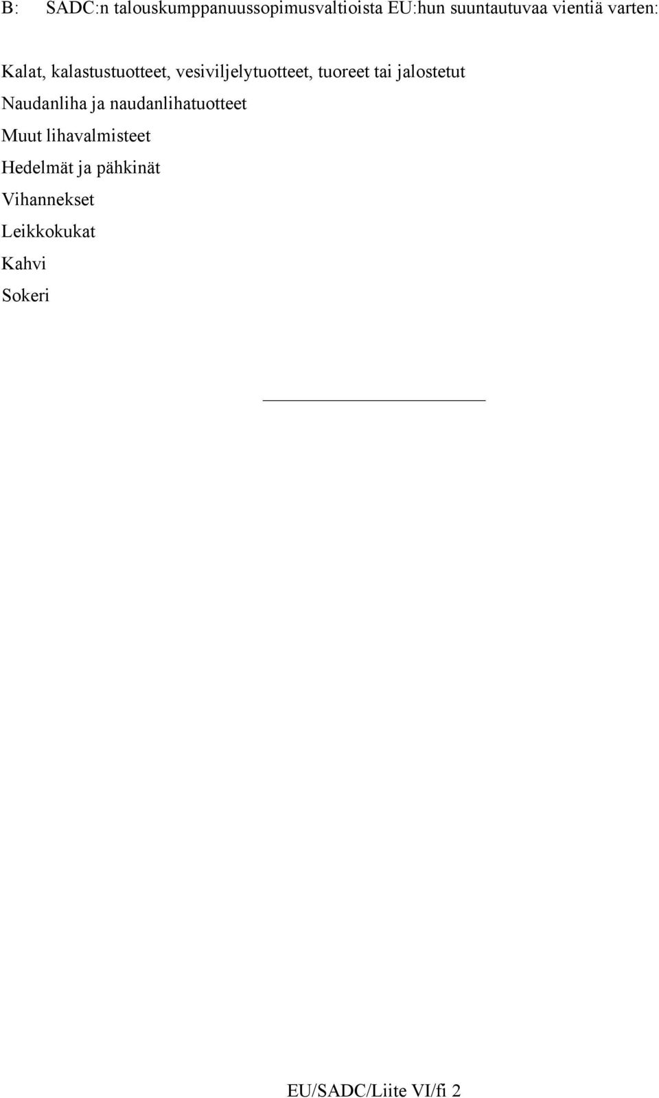 tai jalostetut Naudanliha ja naudanlihatuotteet Muut lihavalmisteet