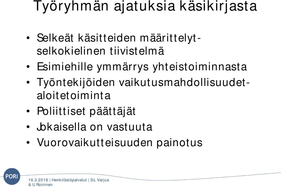 yhteistoiminnasta Työntekijöiden