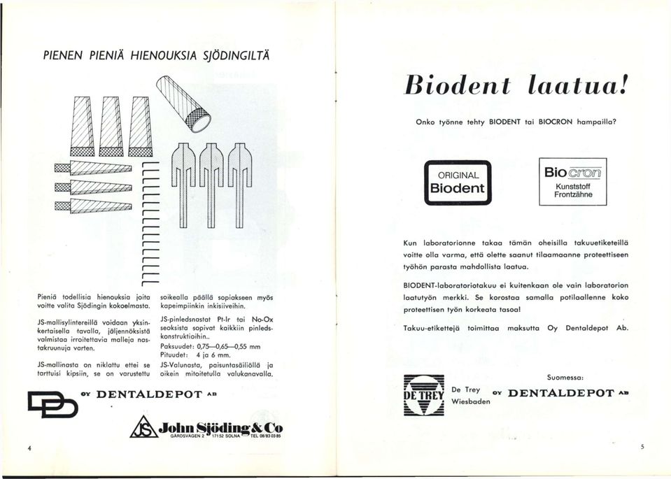 proteettiseen Pieniä todellisia hienouksia joita voitte valita Sjödingin kokoelmasta.