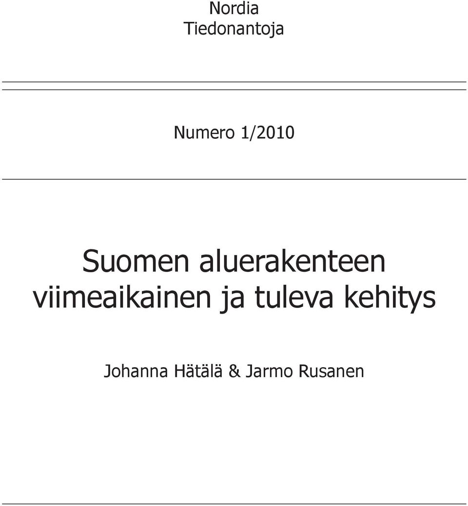aluerakenteen