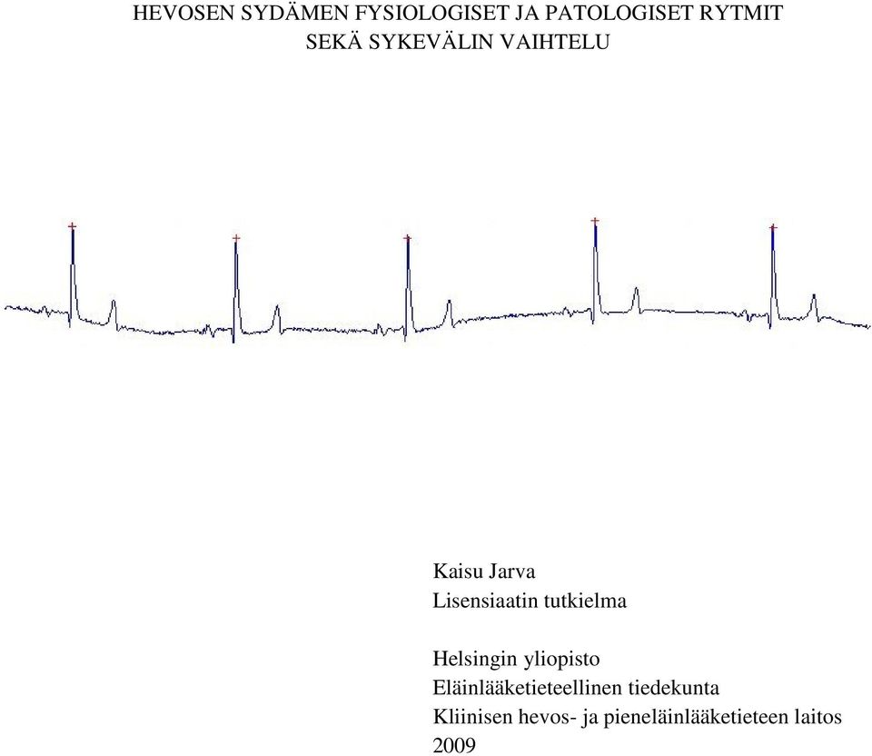 tutkielma Helsingin yliopisto Eläinlääketieteellinen