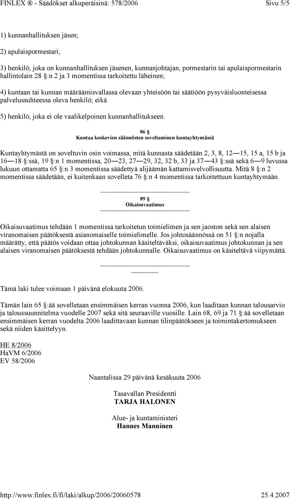 kunnanhallitukseen.