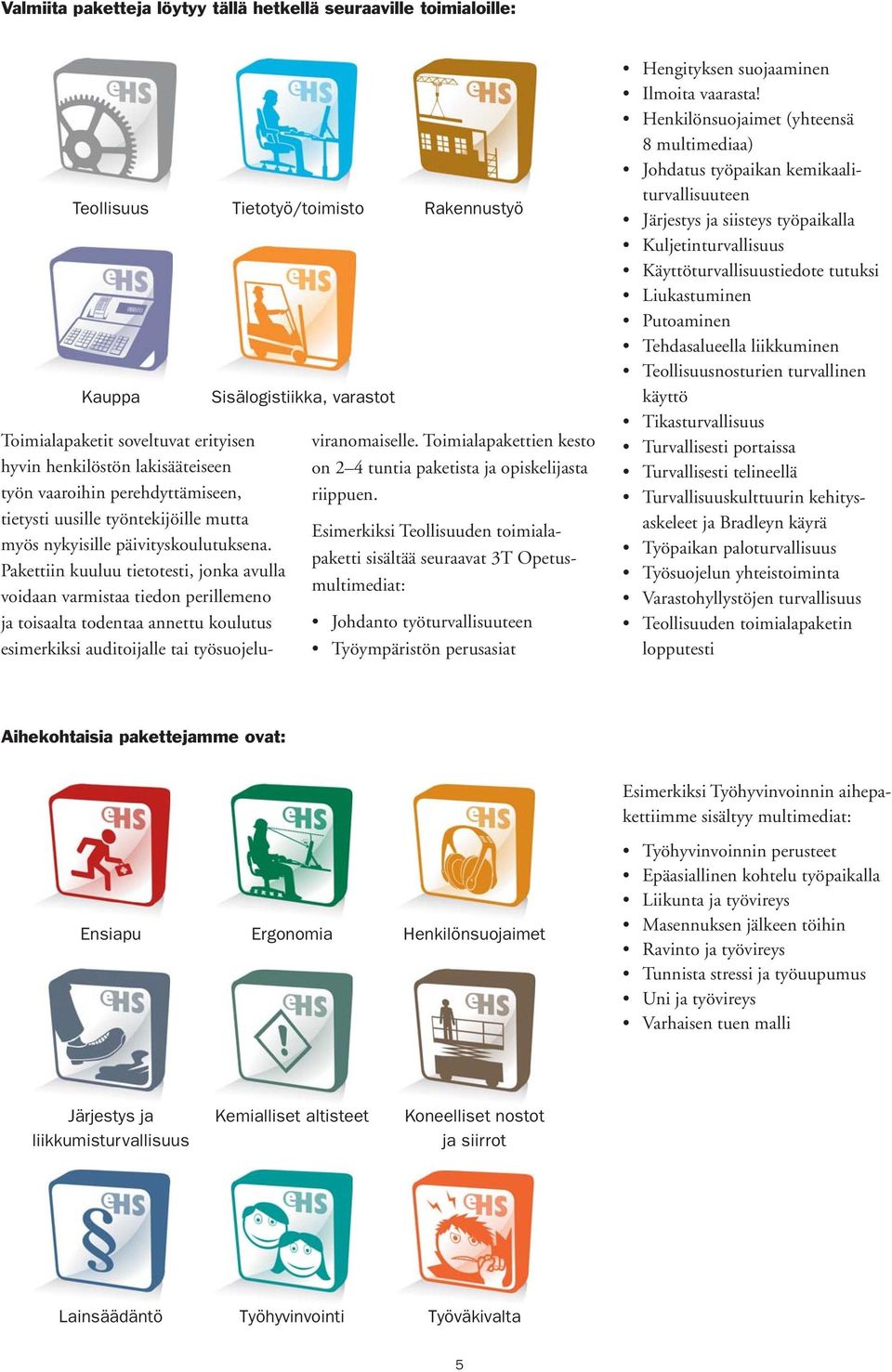 Pakettiin kuuluu tietotesti, jonka avulla voidaan varmistaa tiedon perillemeno ja toisaalta todentaa annettu koulutus esimerkiksi auditoijalle tai työsuojeluviranomaiselle.