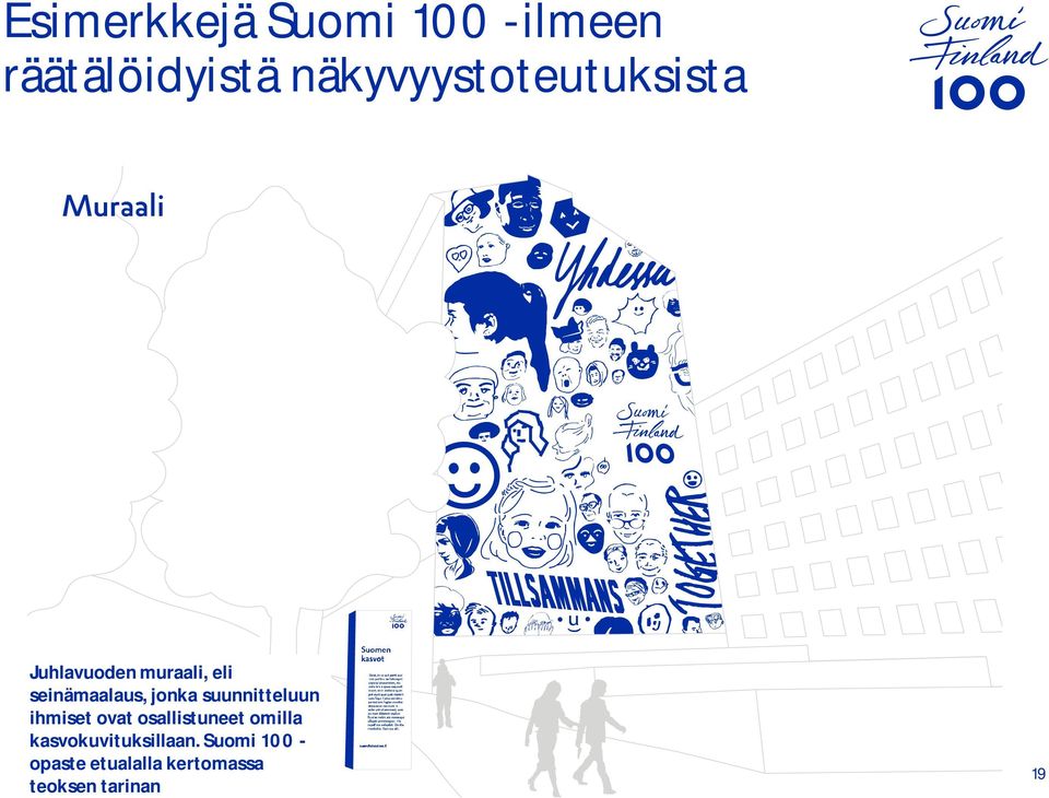 seinämaalaus, jonka suunnitteluun ihmiset ovat