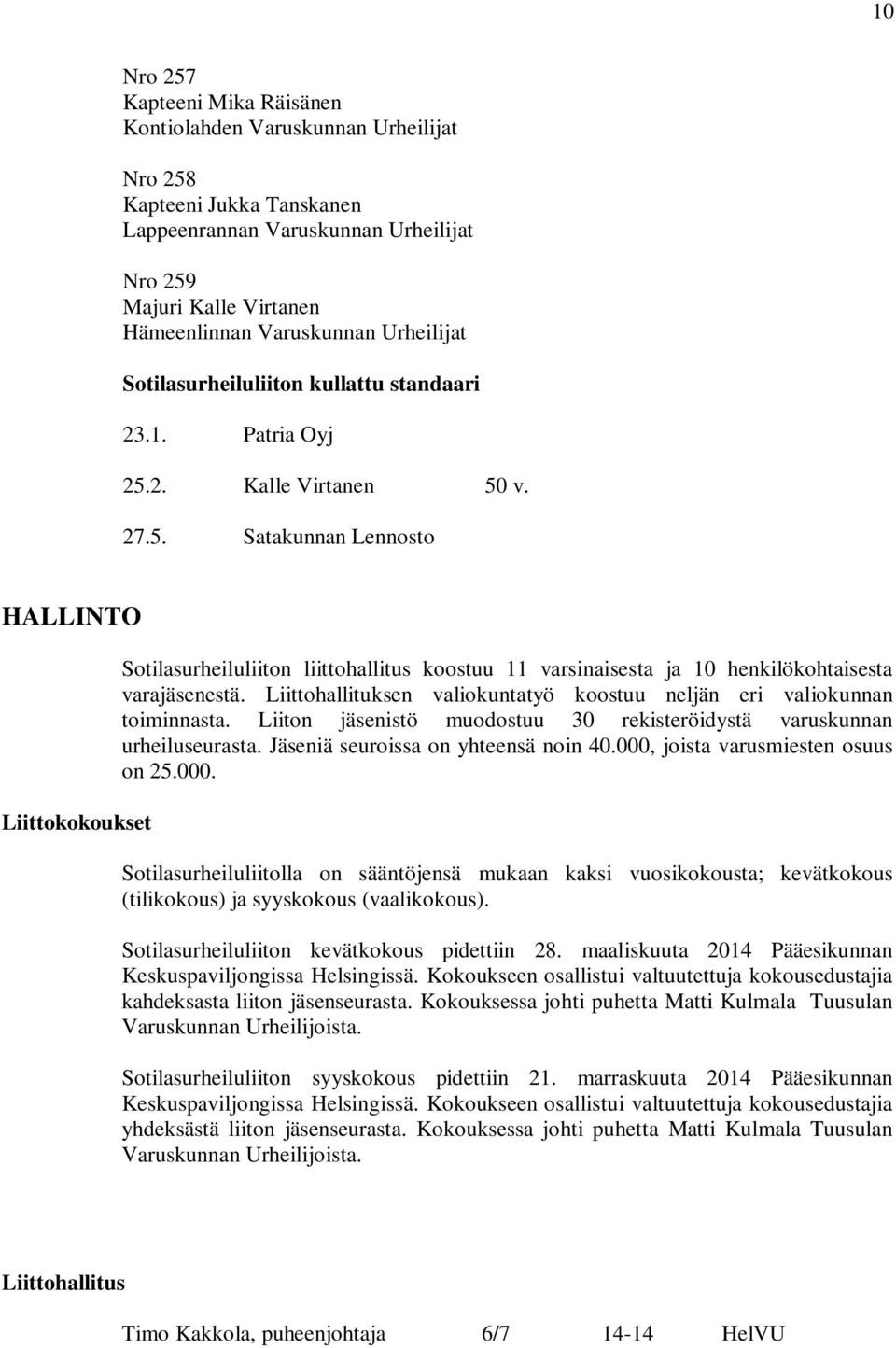 Liitthallituksen valikuntatyö kstuu neljän eri valikunnan tiinnasta. Liitn jäsenistö udstuu rekisteröidystä varuskunnan urheiluseurasta. Jäseniä seuissa n yhteensä nin 4., jista varusiesten suus n 5.