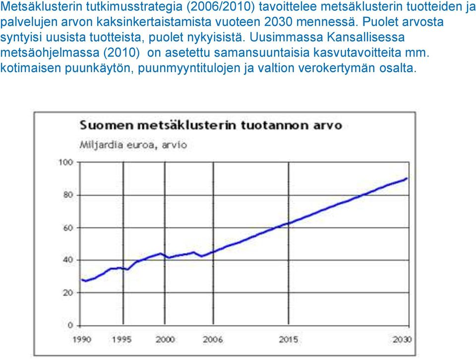 Puolet arvosta syntyisi uusista tuotteista, puolet nykyisistä.