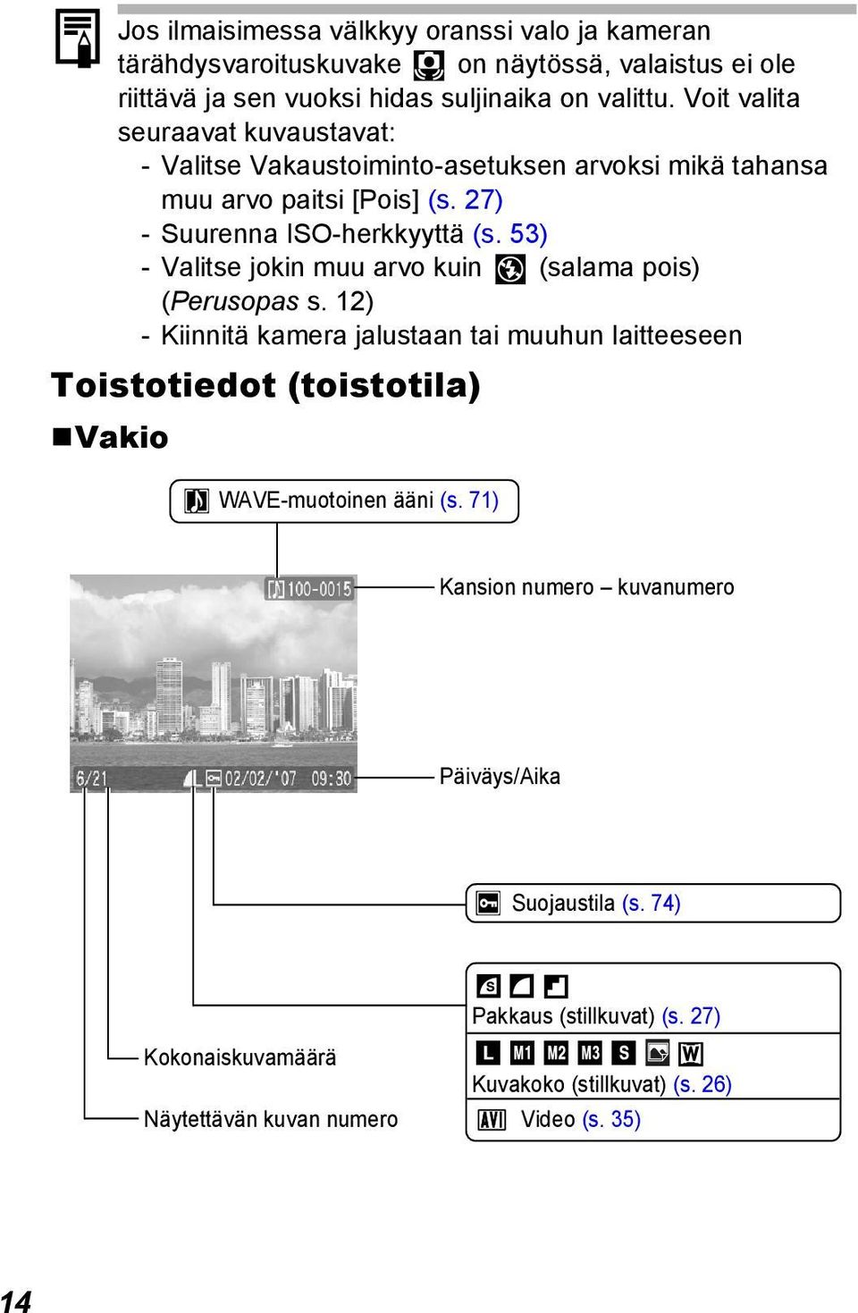 53) - Valitse jokin muu arvo kuin (salama pois) (Perusopas s.