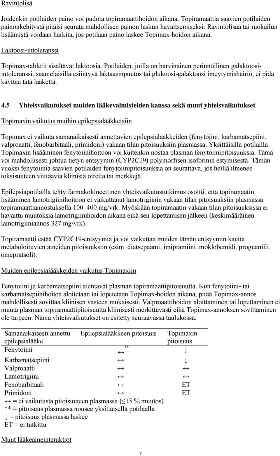 Potilaiden, joilla on harvinainen perinnöllinen galaktoosiintoleranssi, saamelaisilla esiintyvä laktaasinpuutos tai glukoosi-galaktoosi imeytymishäiriö, ei pidä käyttää tätä lääkettä. 4.