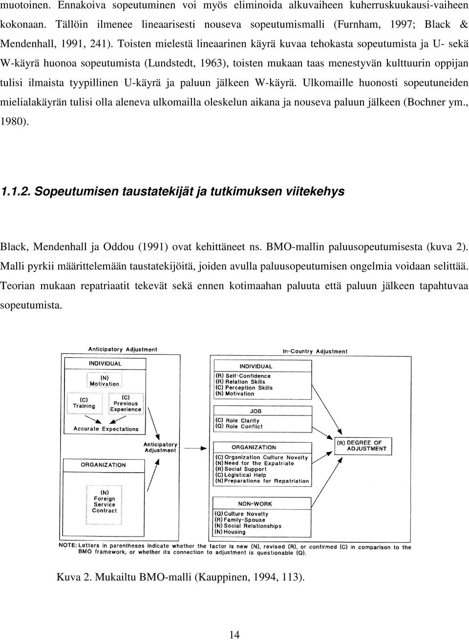 Toisten mielestä lineaarinen käyrä kuvaa tehokasta sopeutumista ja U- sekä W-käyrä huonoa sopeutumista (Lundstedt, 1963), toisten mukaan taas menestyvän kulttuurin oppijan tulisi ilmaista tyypillinen