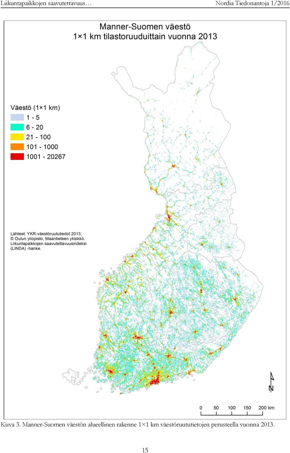 Manner-Suomen väestön alueellinen