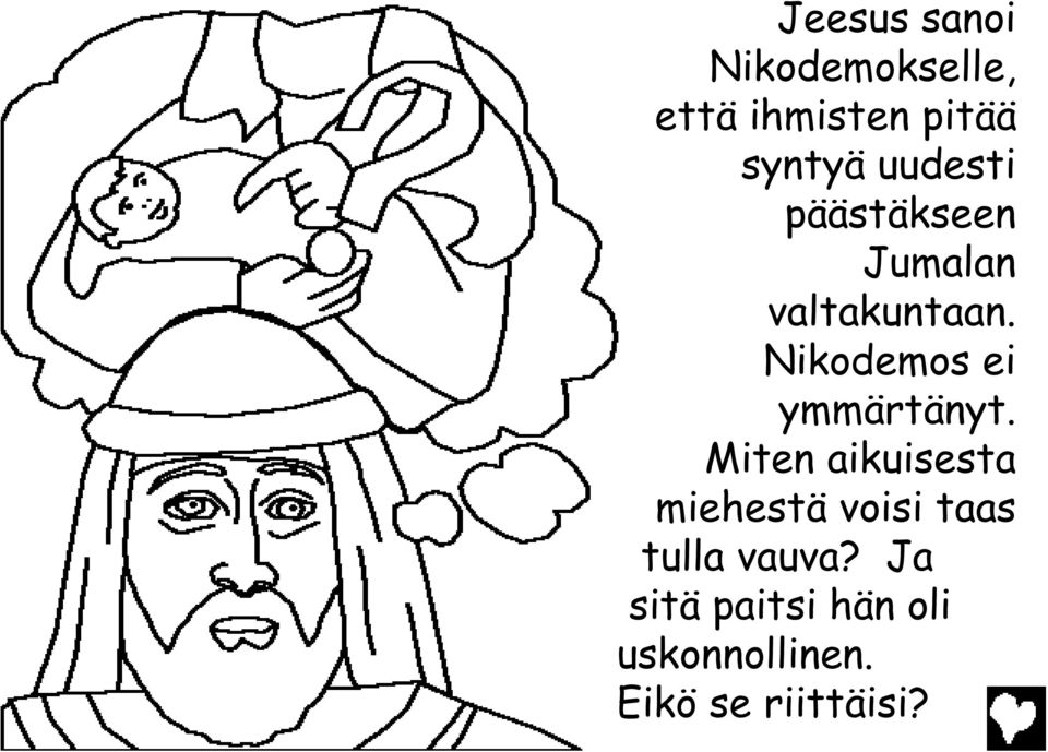 Nikodemos ei ymmärtänyt.