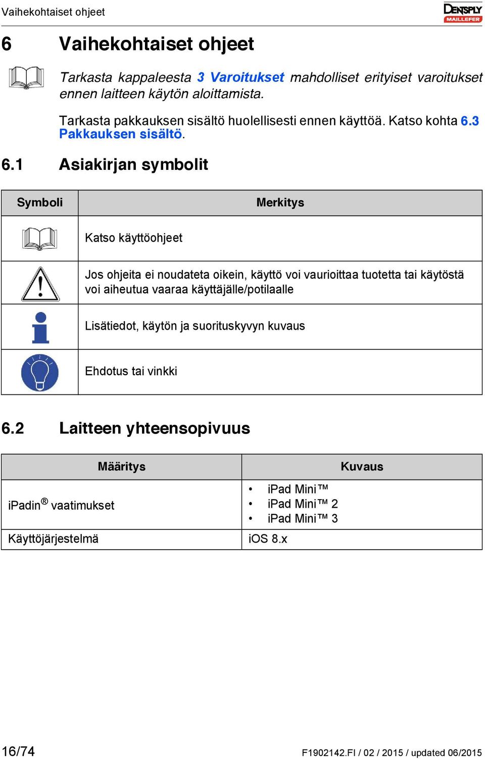 3 Pakkauksen sisältö. 6.