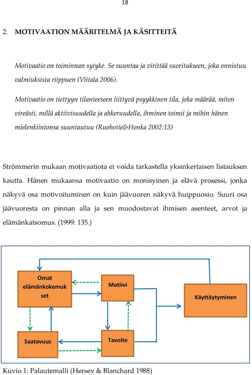 (Ruohotie&Honka 2002:13) Strömmerin mukaan motivaatiota ei voida tarkastella yksinkertaisen listauksen kautta.