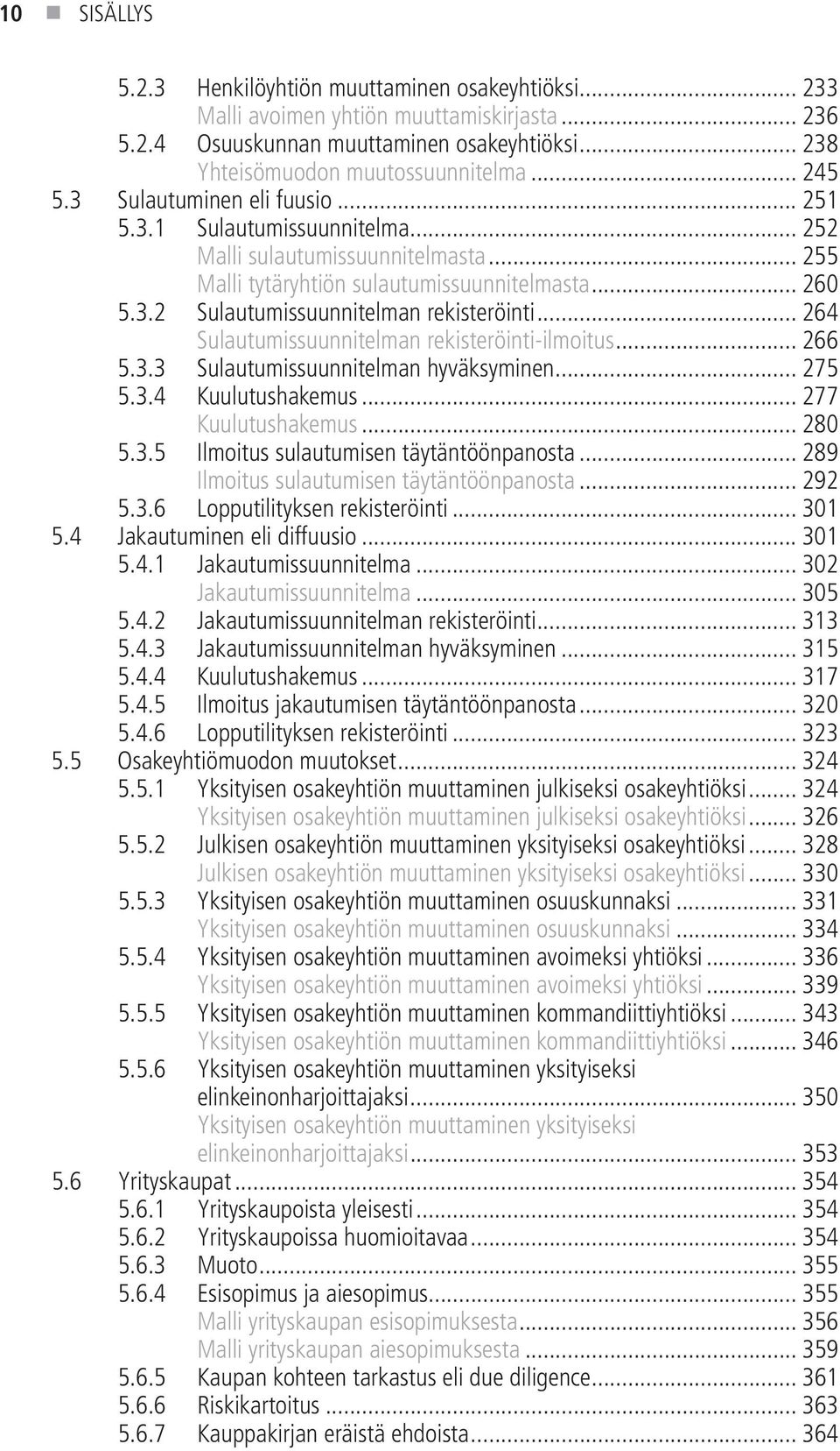 .. 264 Sulautumissuunnitelman rekisteröinti-ilmoitus... 266 5.3.3 Sulautumissuunnitelman hyväksyminen... 275 5.3.4 Kuulutushakemus... 277 Kuulutushakemus... 280 5.3.5 Ilmoitus sulautumisen täytäntöönpanosta.