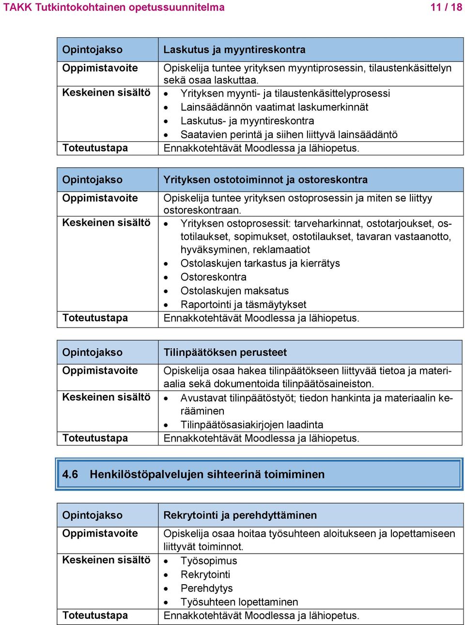 Ennakkotehtävät Moodlessa ja lähiopetus. Yrityksen ostotoiminnot ja ostoreskontra Oppimistavoite Opiskelija tuntee yrityksen ostoprosessin ja miten se liittyy ostoreskontraan.