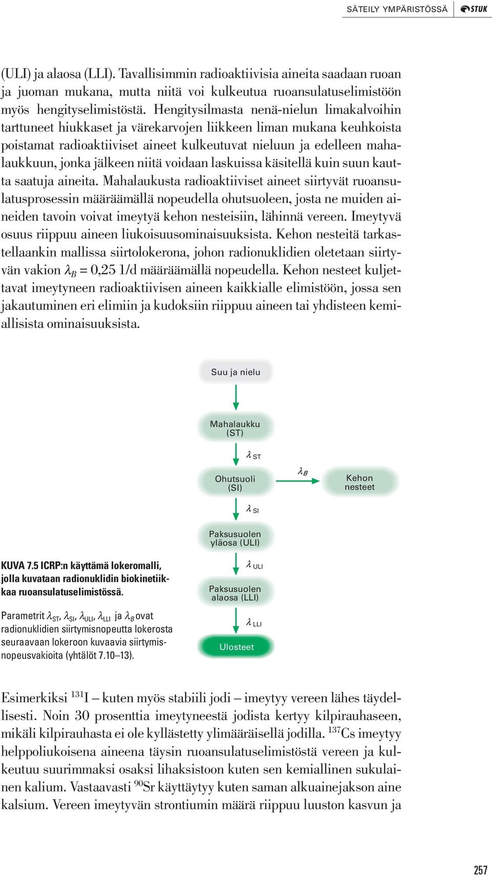jälkeen niitä voidaan laskuissa käsitellä kuin suun kautta saatuja aineita.