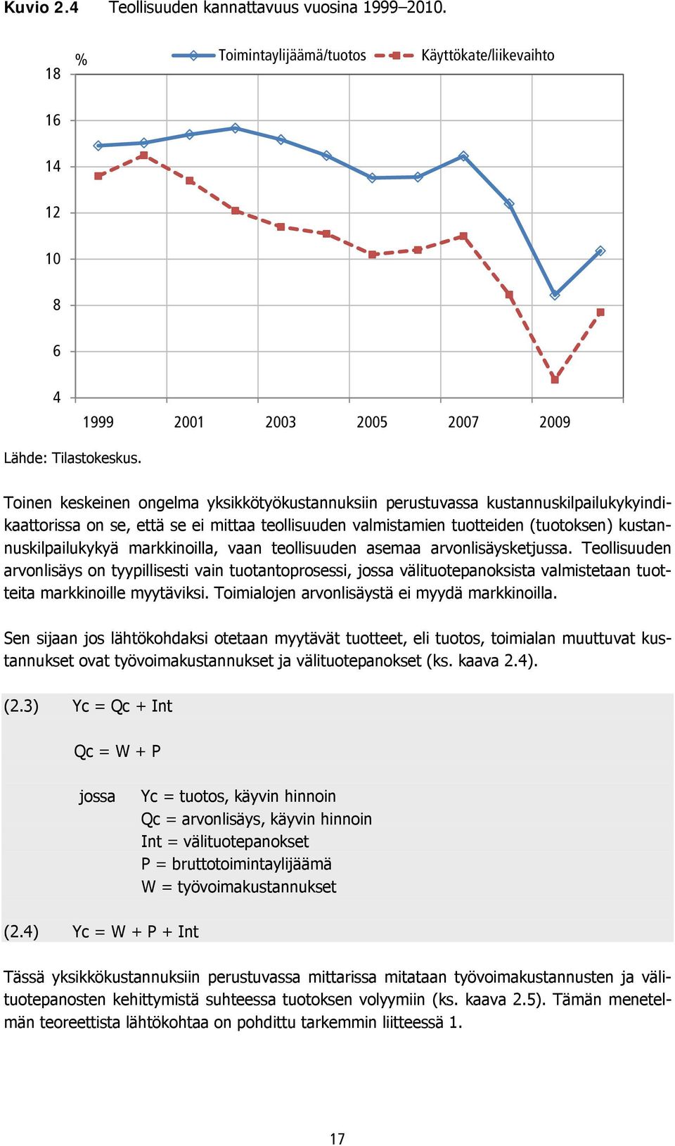 markkinoilla, vaan teollisuuden asemaa arvonlisäysketjussa. Teollisuuden arvonlisäys on tyypillisesti vain tuotantoprosessi, jossa välituotepanoksista valmistetaan tuotteita markkinoille myytäviksi.