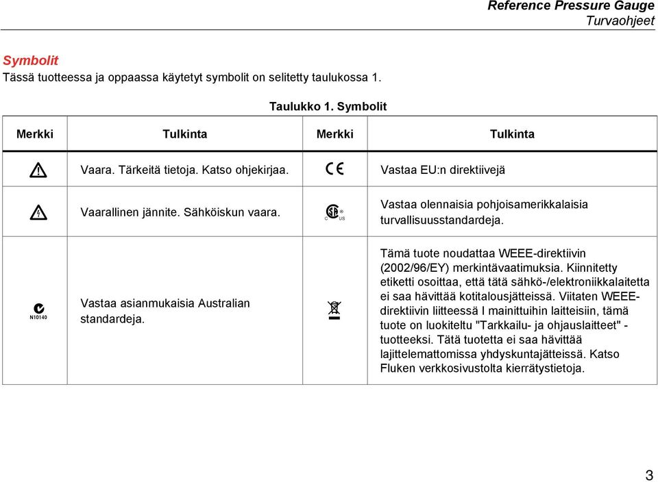 ~ Tämä tuote noudattaa WEEE-direktiivin (2002/96/EY) merkintävaatimuksia. Kiinnitetty etiketti osoittaa, että tätä sähkö-/elektroniikkalaitetta ei saa hävittää kotitalousjätteissä.