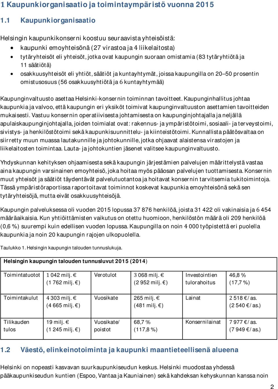 omistamia (83 tytäryhtiötä ja 11 säätiötä) osakkuusyhteisöt eli yhtiöt, säätiöt ja kuntayhtymät, joissa kaupungilla on 20 50 prosentin omistusosuus (56 osakkuusyhtiötä ja 6 kuntayhtymää)