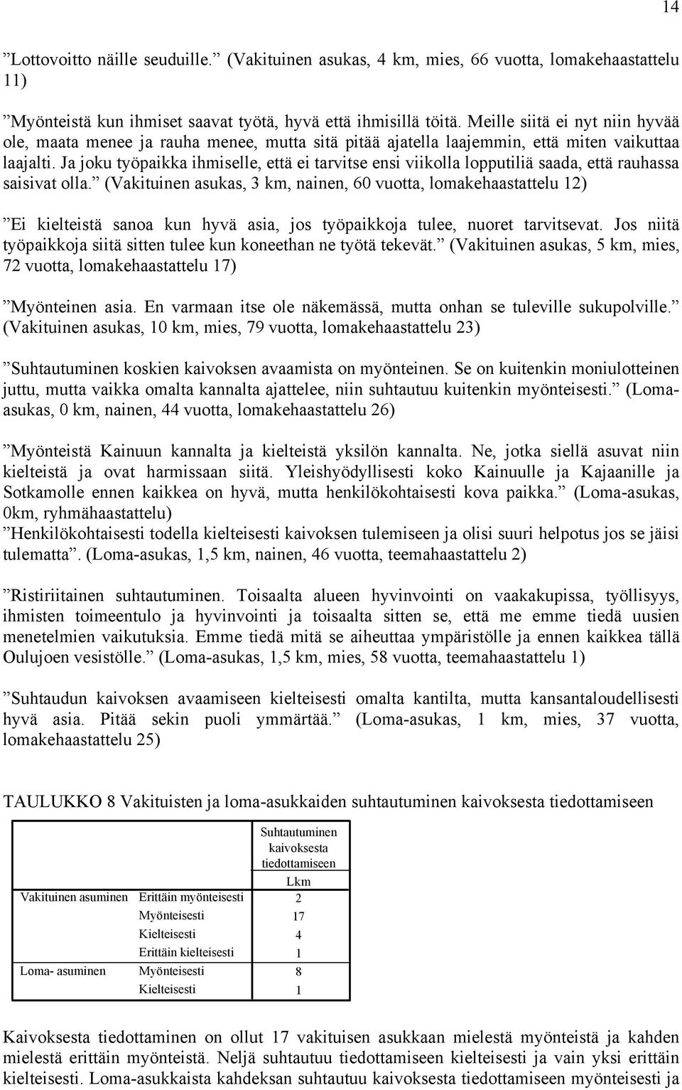 Ja joku työpaikka ihmiselle, että ei tarvitse ensi viikolla lopputiliä saada, että rauhassa saisivat olla.