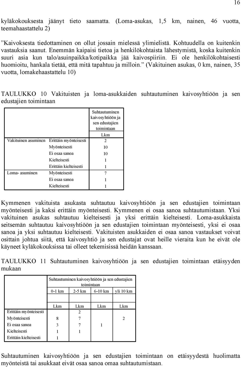 Ei ole henkilökohtaisesti huomioitu, hankala tietää, että mitä tapahtuu ja milloin.