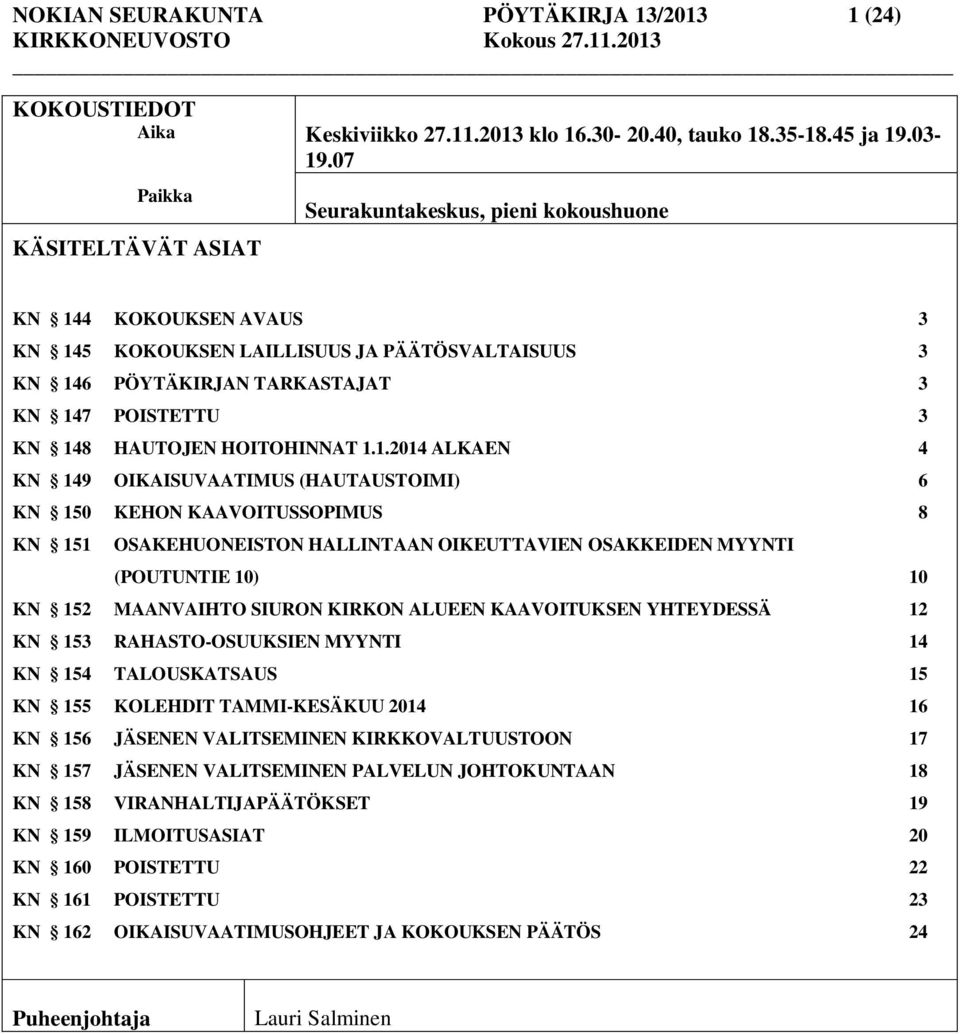 4 KOKOUKSEN AVAUS 3 KN 14