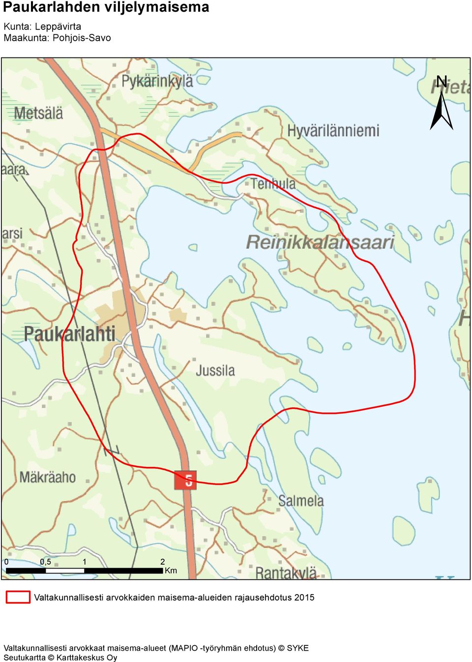maisema-alueiden rajausehdotus 2015 Valtakunnallisesti