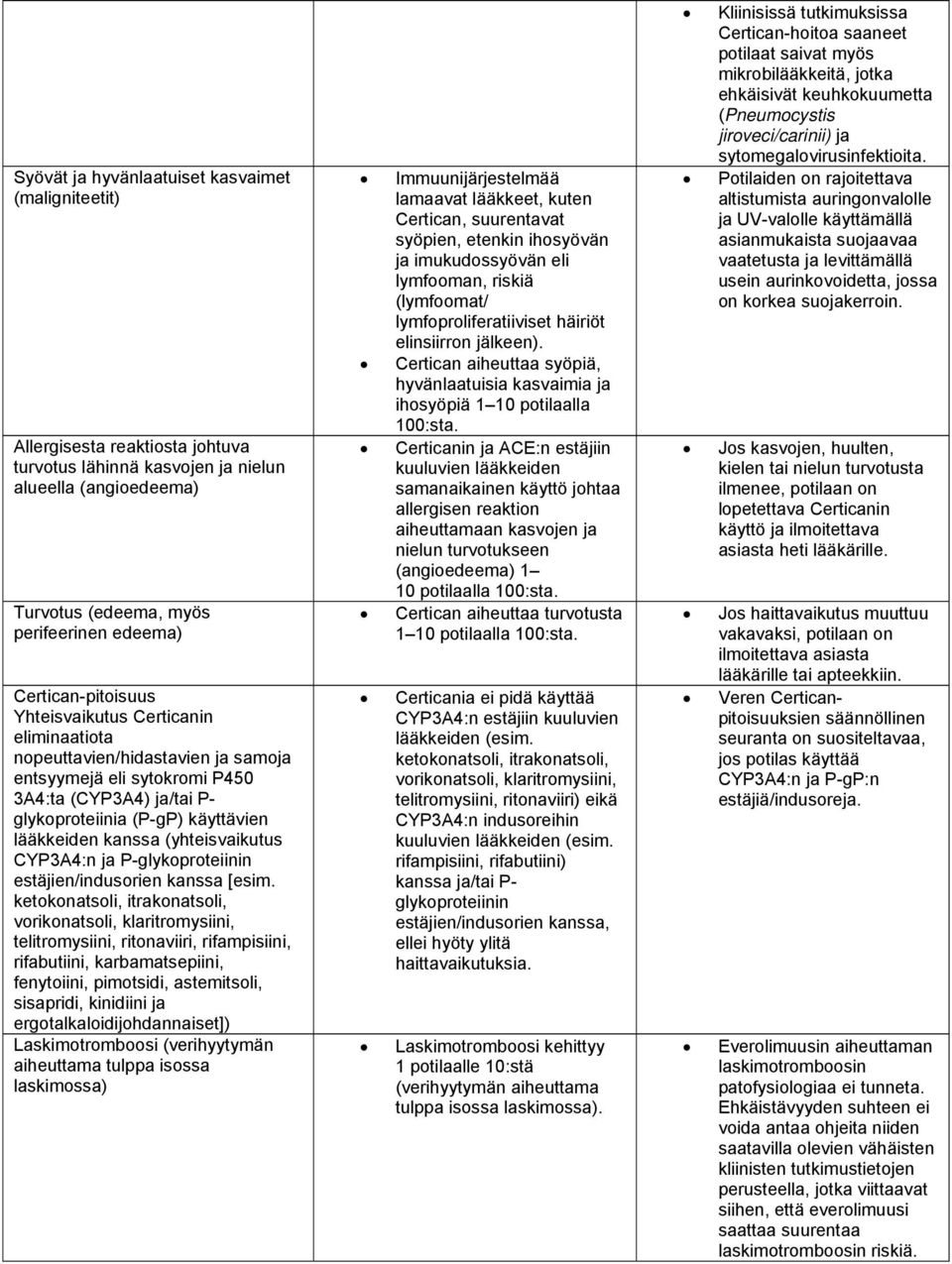 kanssa (yhteisvaikutus CYP3A4:n ja P-glykoproteiinin estäjien/indusorien kanssa [esim.