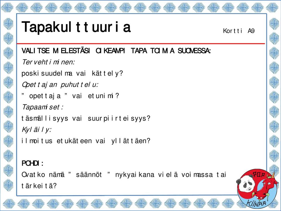 Opettajan puhuttelu: opettaja vai etunimi?