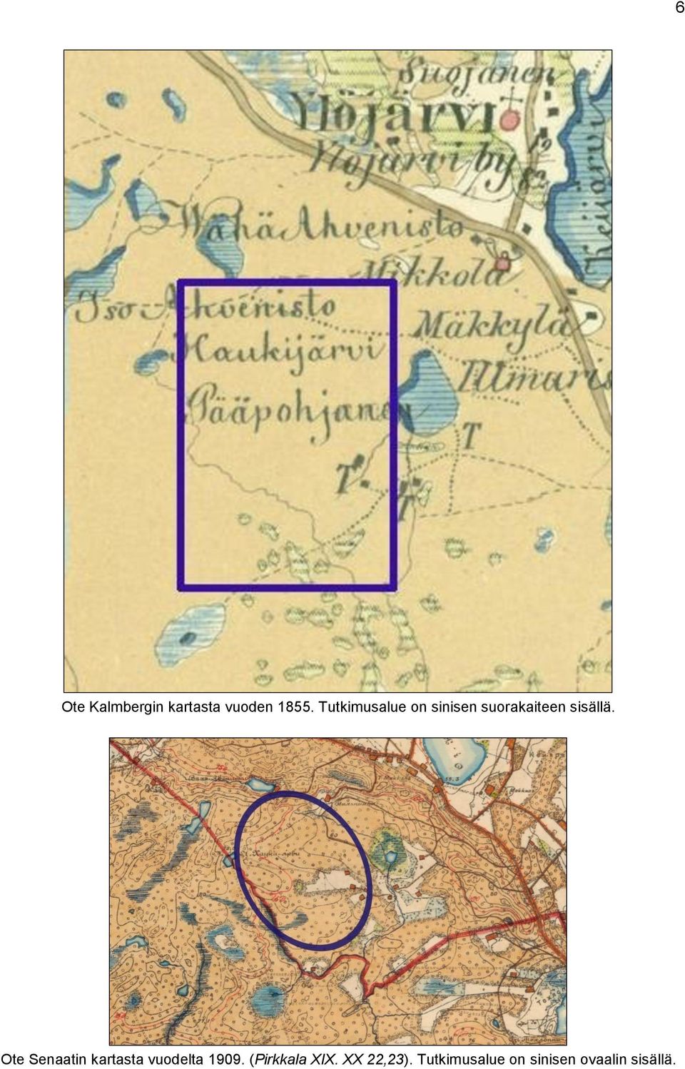 Ote Senaatin kartasta vuodelta 1909.