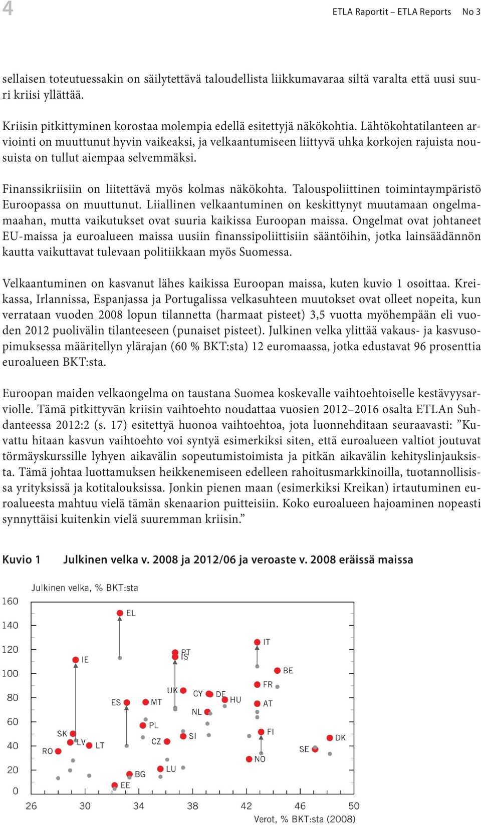 Lähtökohtatilanteen arviointi on muuttunut hyvin vaikeaksi, ja velkaantumiseen liittyvä uhka korkojen rajuista nousuista on tullut aiempaa selvemmäksi.