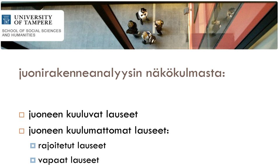 lauseet juoneen kuulumattomat